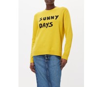 Sunny Days Intarsia Wool-blend Sweater