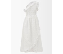 Jude Broderie-anglaise One-shoulder Cotton Dress