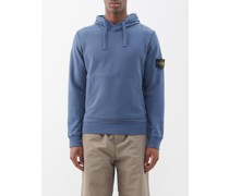 Sweat-shirt à capuche en jersey de coton à logo