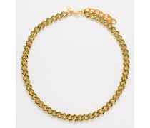 Mexican Crystal & 18kt Gold-plated Necklace