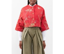 Bella Cropped 19th-century Silk Jacket