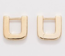Square Small 14kt Gold-vermeil Hoop Earrings