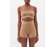 Selah Cropped Cashmere Bandeau Top