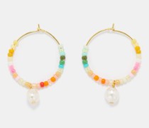 Rainbow Nomad Pearl & 18kt Gold-plated Earrings