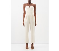 Clyde Strapless Satin Jumpsuit