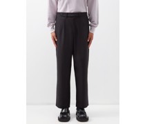 Wool-twill Straight-leg Suit Trousers