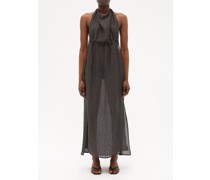 Bujah Halterneck Linen Dress
