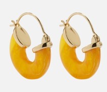 Petit Swell Resin 18kt Gold-plated Hoop Earrings