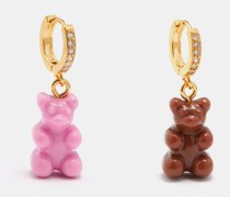 Nostalgia Bear 18kt Gold-plated Earrings