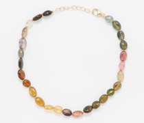 Tourmaline & 14kt Gold Bracelet