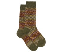 Fellcroft Fair Isle-patterned Socks