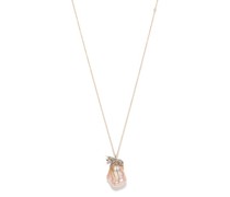 Unicorn Diamond, Pearl & 18kt Rose-gold Necklace