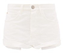Rivet Cut-off Denim Shorts