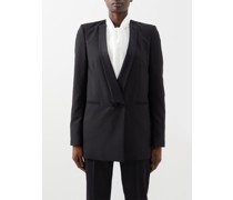 Double-breasted Wool Tuxedo Jacket