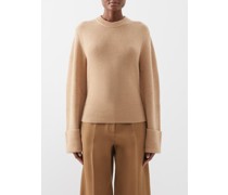 Ribbed-knit Oversized Cashmere Sweater