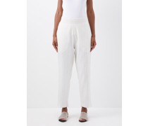 Cyrus Embroidered Cotton Trousers