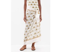 Orquidea Printed Tencel-blend Sarong