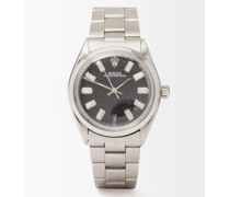 Vintage Rolex Oyster 34mm Diamond & Steel Watch