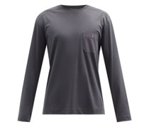 Cotton-blend Jersey Long-sleeved T-shirt