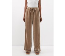 Camufsa Drawstring-waist Velvet Trousers