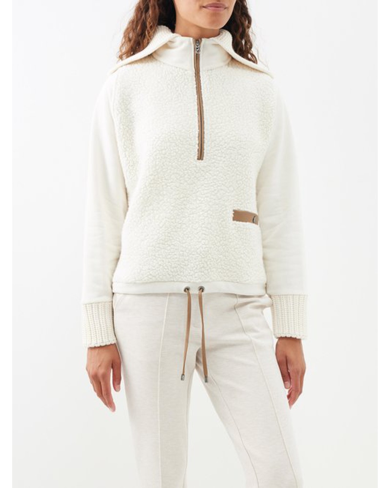 Bogner Damen Wanda Half-zip Wool-blend Fleece Sweatshirt