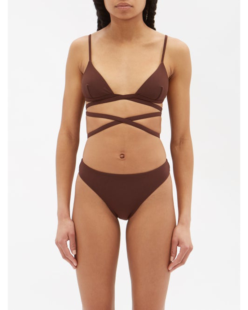 Matteau Damen The Wrap Triangle Bikini Top