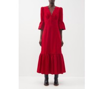 Daphne V-neck Corduroy Maxi Dress
