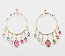 Sophia Shaker Diamond & Tourmaline Earrings