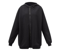 Zip-up Recycled Cotton-blend Hoodie