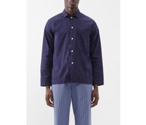Organic-cotton Poplin Pyjama Top