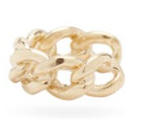 Curb-chain 14kt Gold Ear Cuff