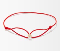 Parachute Diamond, 18kt Gold & Cord Bracelet