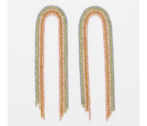 St Baths Cubic Zirconia & Gold-plated Earrings