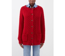 The Heidi Cable-knit Wool Cardigan