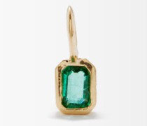 Solitaire Emerald & 18kt Gold Charm