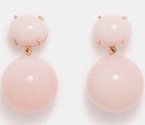Opal & 18kt Rose-gold Earrings