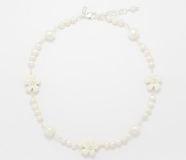 Tima Pearl & Sterling-silver Necklace