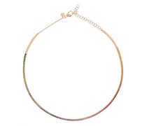 Rainbow Sapphire & 18kt Rose-gold Choker