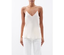Thin-strap Silk Crepe De Chine Cami Top