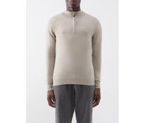 Mr Fenchurch Quarter-zip Cashmere Sweater