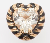 Topaz & 14kt Gold Single Earring