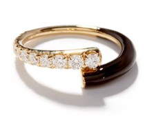 Lola Diamond, Enamel & 18kt Gold Ring