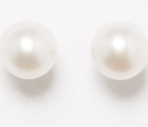 Pearl & 14kt Gold Stud Earrings