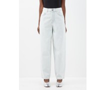 Taper Organic-cotton High-waisted Tapered Jeans