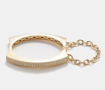 Handcuff Diamond & 18kt Gold Bracelet