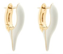 Lola Enamel & 18kt Gold Needle Earrings