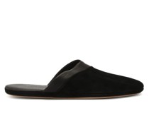 Knighton Leather-trimmed Suede Slippers