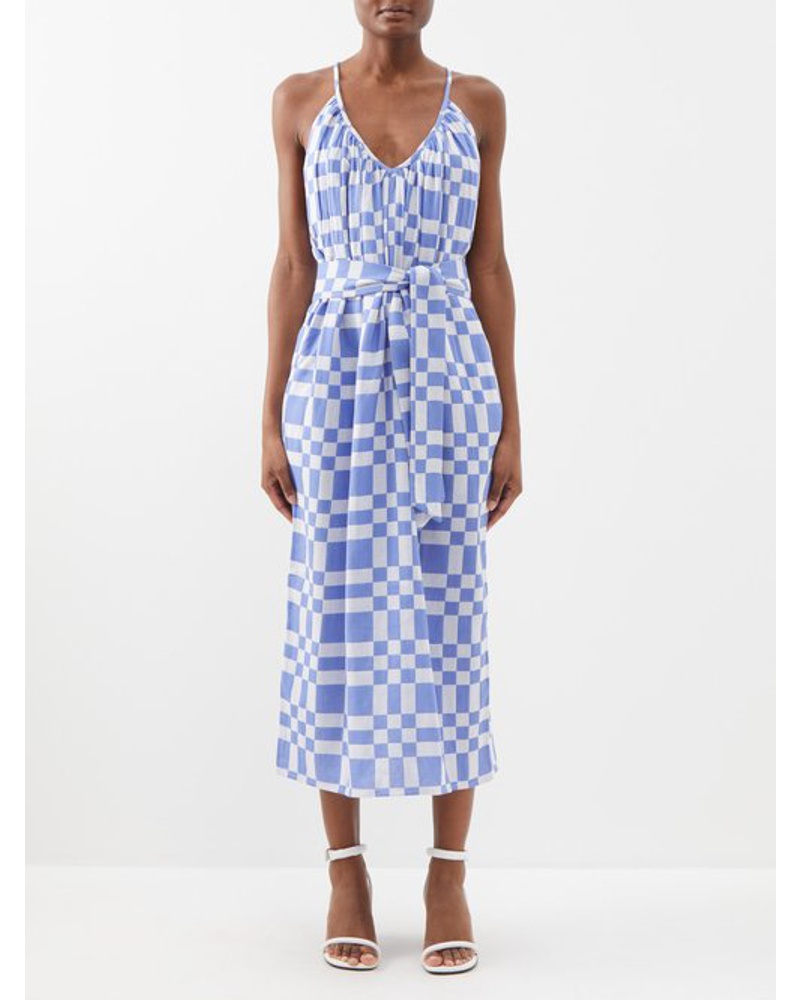 Mara Hoffman Damen Sydney Checked Organic Cotton-blend Midi Dress Mara Hoffman Damen Sydney Checked Organic Cotton-blend Midi Dress