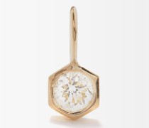 Mini Diamond & 18kt Gold Charm