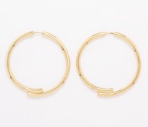 Chaos Large 14kt Gold-vermeil Hoop Earrings